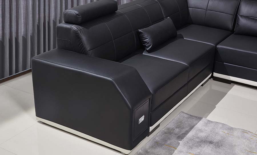 Emma - L- Leather Sofa Lounge Set